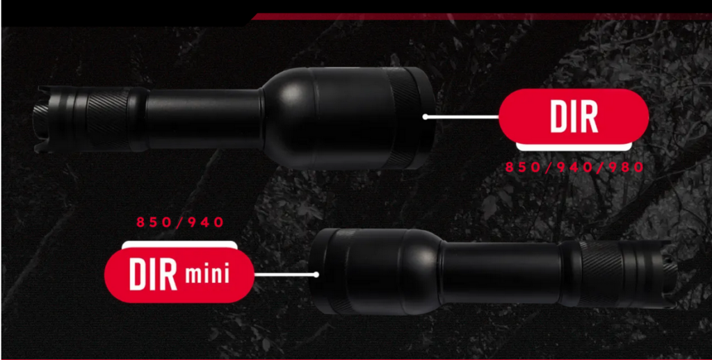 noxar dir pro v2 iluminator podczerwieni 4w1 850nm + 940nm + 980nm + biały led