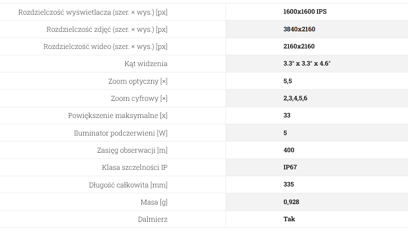 noxar sidar 4k irl (850/940nm) z dalmierzem lrf celownik noktowizyjny z oświetlaczem podczerwieni ir